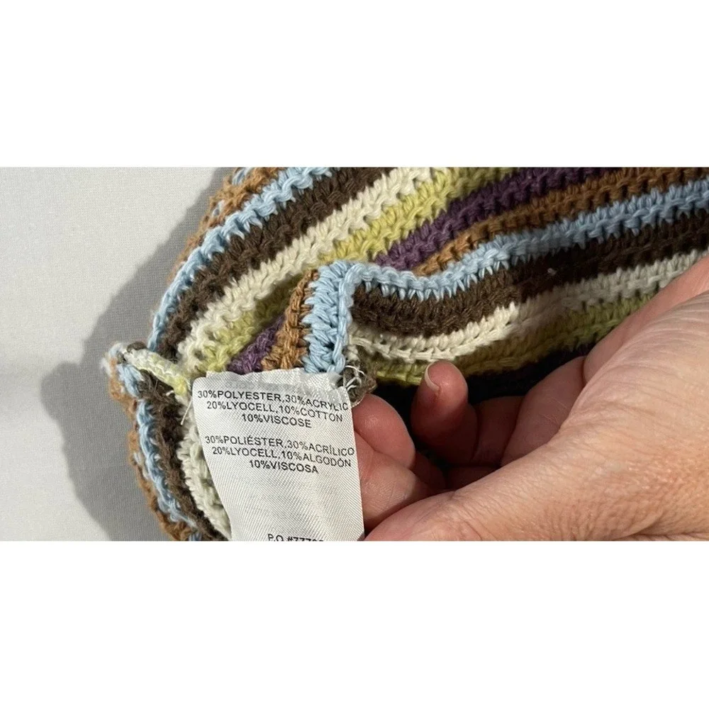 Altar'd State Crochet Multicolor Layla Crop Top XL Boho  Cottagecore Festival